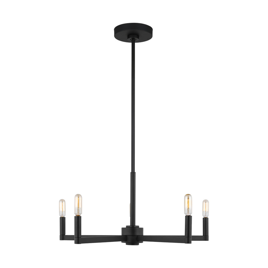 Fullton Five Light Chandelier in Midnight Black - available from The Lighting Shoppe, trusted by Canadian homeowners