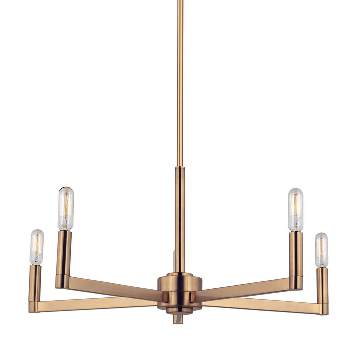 Visual Comfort Studio Canada - 3164205-848 - Five Light Chandelier - Fullton - Satin Brass