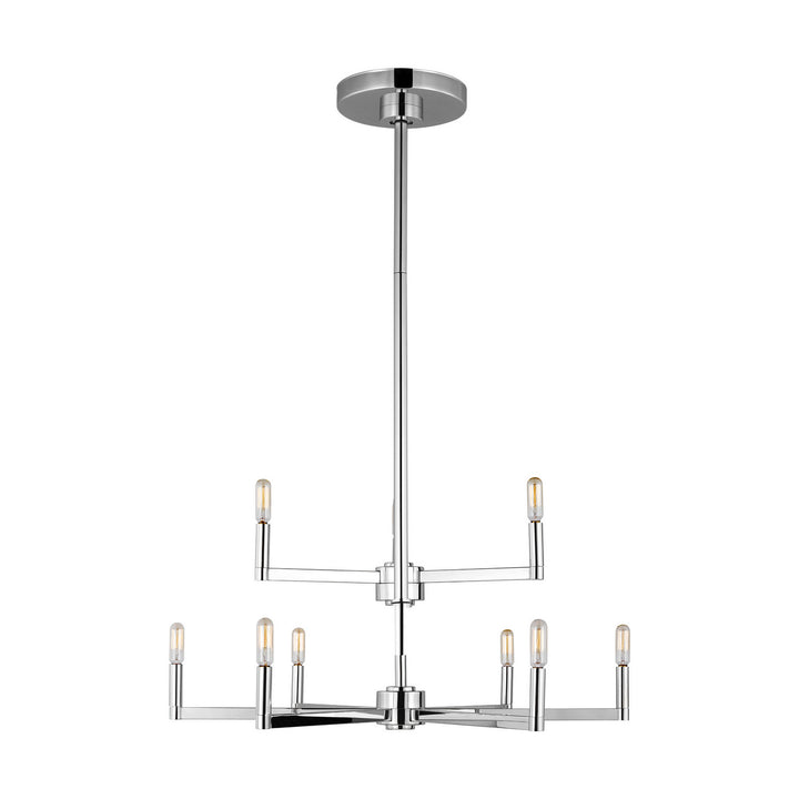 Fullton Nine Light Chandelier in Chrome - available from The Lighting Shoppe, trusted by Canadian homeowners