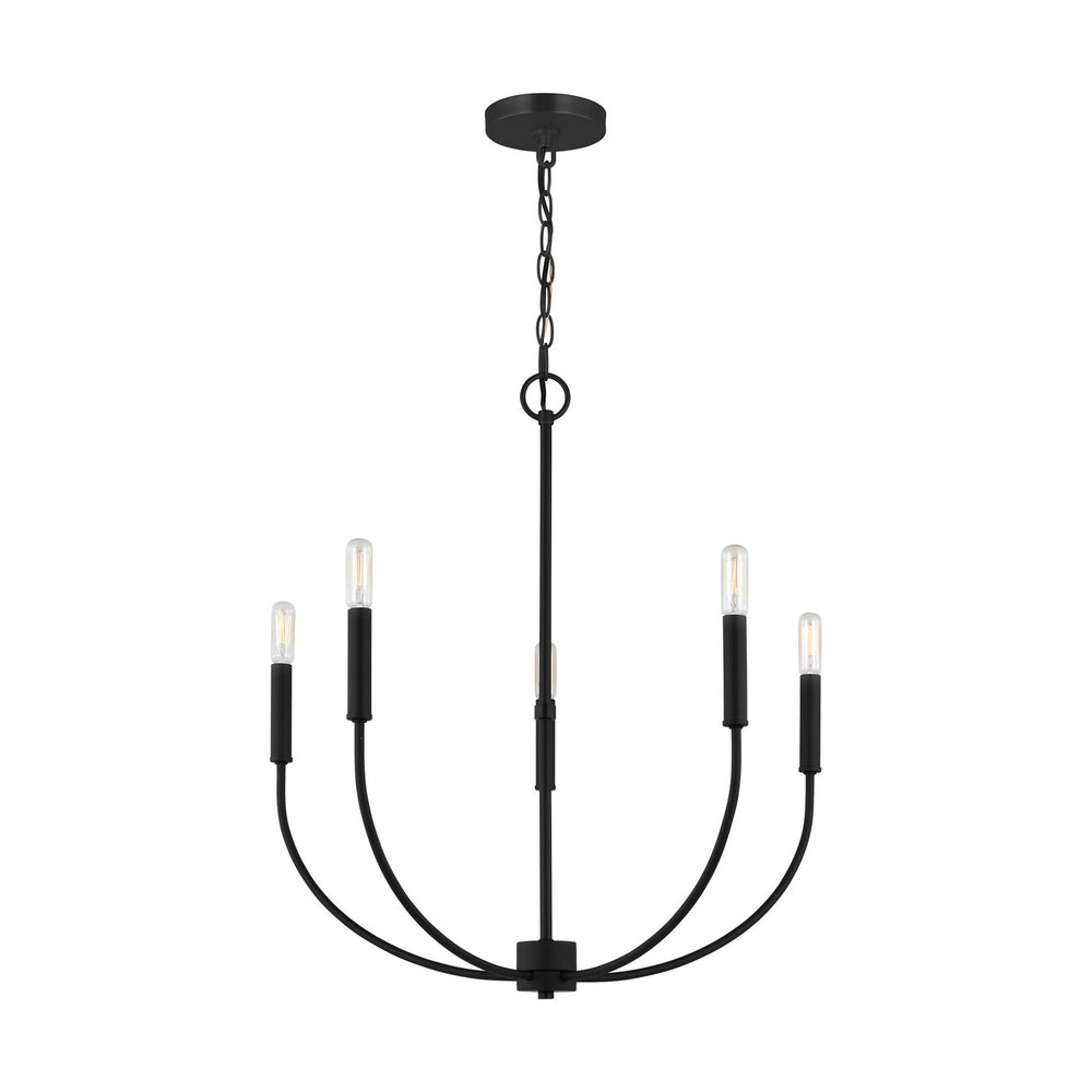 Visual Comfort Studio Canada - 3167105-112 - Five Light Chandelier - Greenwich - Midnight Black