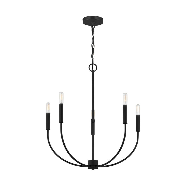 Visual Comfort Studio Canada - 3167105-112 - Five Light Chandelier - Greenwich - Midnight Black