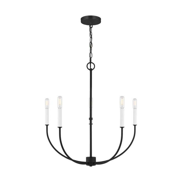 Greenwich Five Light Chandelier in Midnight Black - available from The Lighting Shoppe, trusted by Canadian homeowners