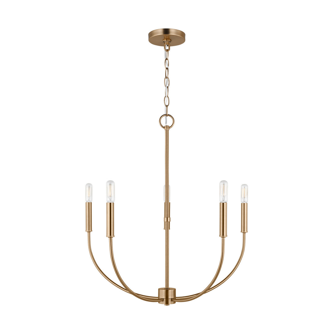 Visual Comfort Studio Canada - 3167105-848 - Five Light Chandelier - Greenwich - Satin Brass
