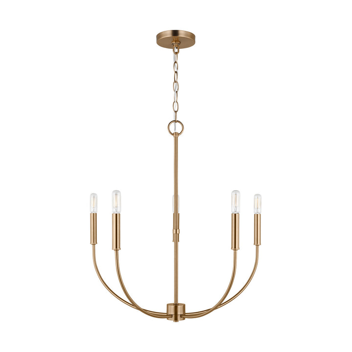 Visual Comfort Studio Canada - 3167105-848 - Five Light Chandelier - Greenwich - Satin Brass