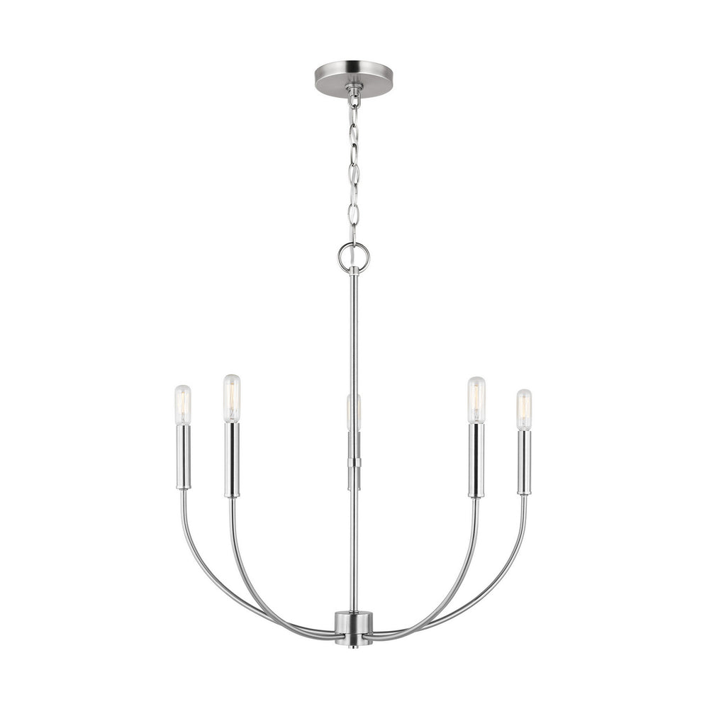 Visual Comfort Studio Canada - 3167105-962 - Five Light Chandelier - Greenwich - Brushed Nickel