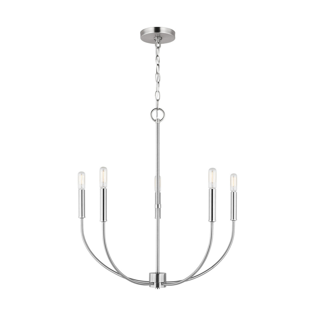Visual Comfort Studio Canada - 3167105-962 - Five Light Chandelier - Greenwich - Brushed Nickel