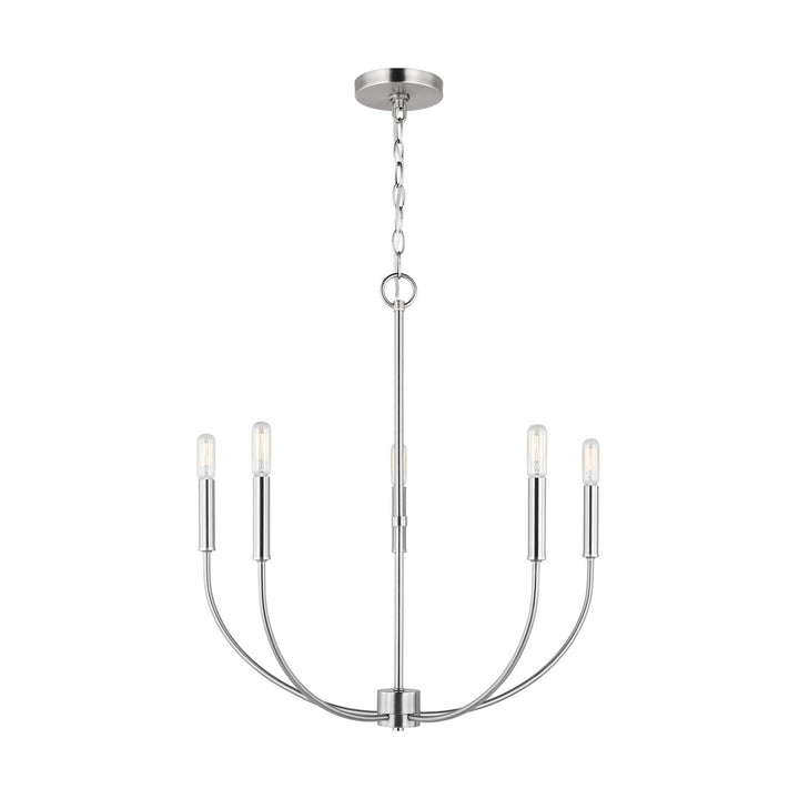 Visual Comfort Studio Canada - 3167105-962 - Five Light Chandelier - Greenwich - Brushed Nickel