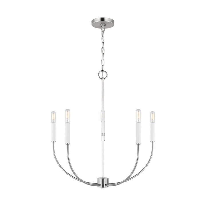 Visual Comfort Studio Canada - 3167105-962 - Five Light Chandelier - Greenwich - Brushed Nickel
