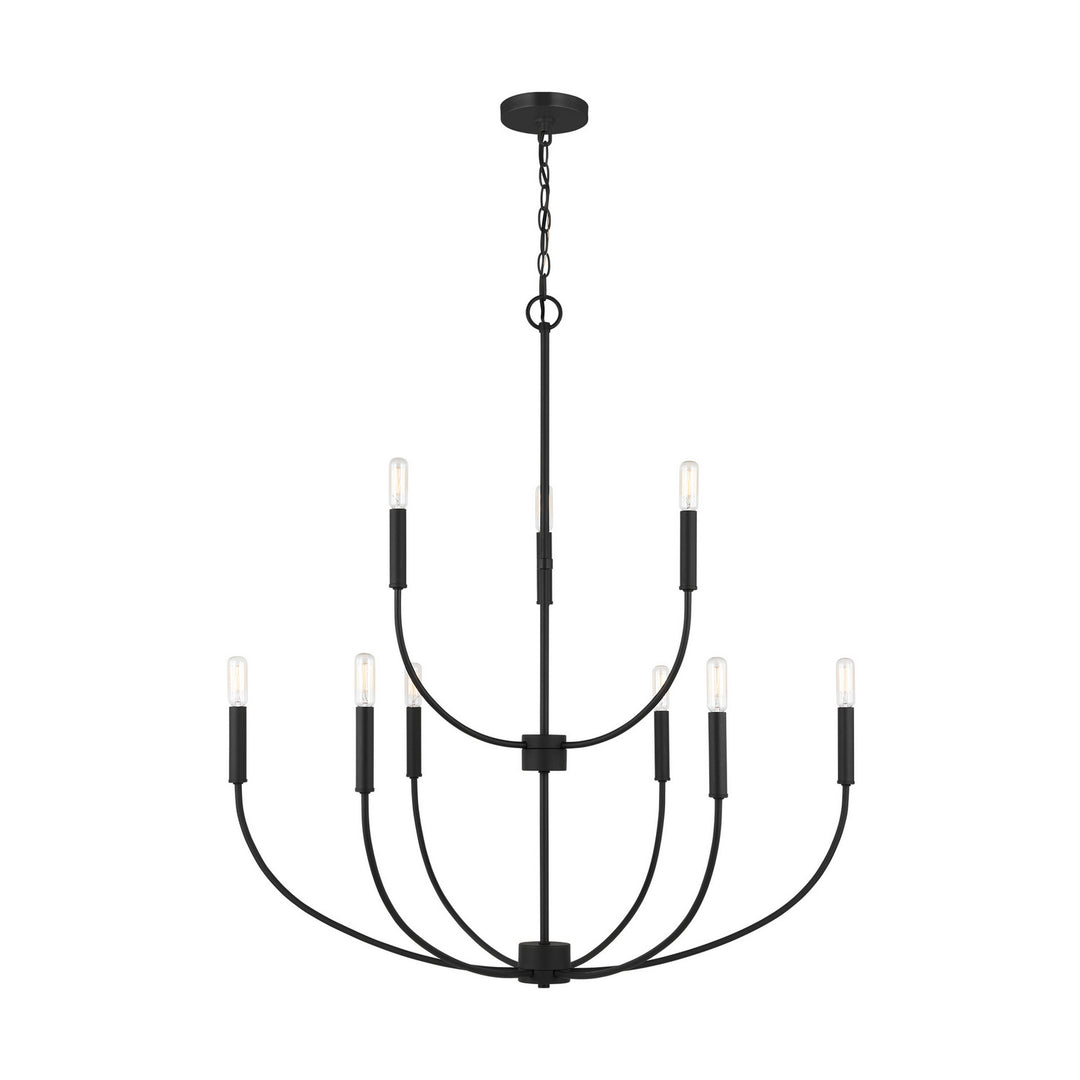 Visual Comfort Studio Canada - 3167109-112 - Nine Light Chandelier - Greenwich - Midnight Black