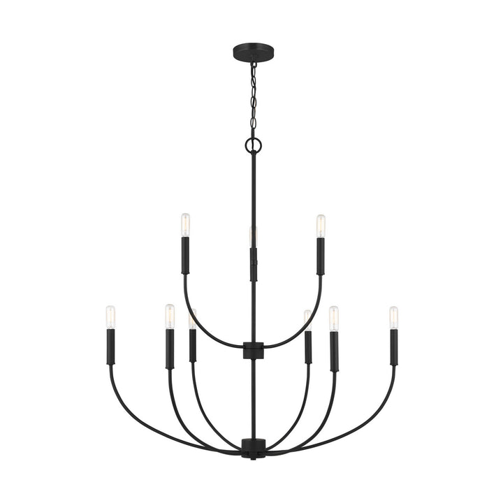 Visual Comfort Studio Canada - 3167109-112 - Nine Light Chandelier - Greenwich - Midnight Black