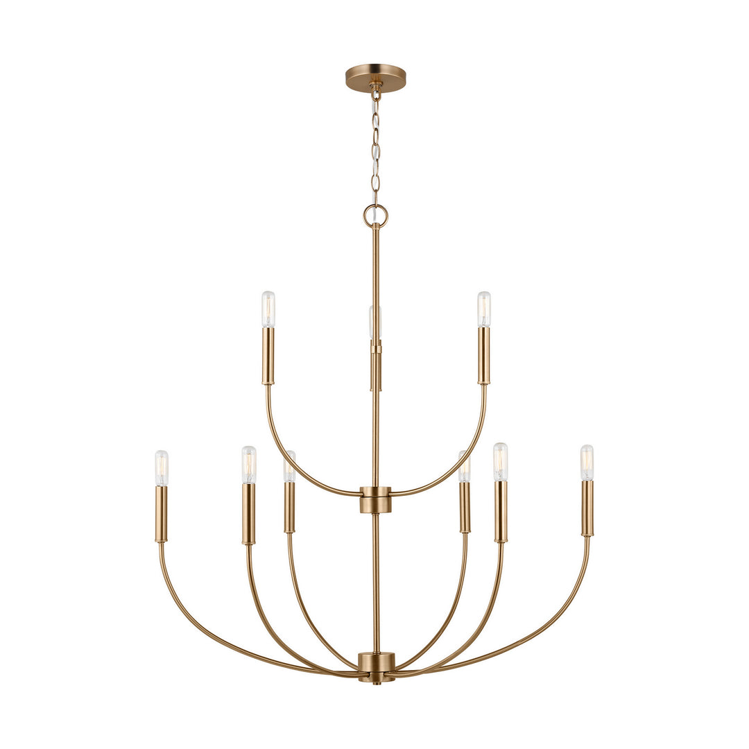 Visual Comfort Studio Canada - 3167109-848 - Nine Light Chandelier - Greenwich - Satin Brass