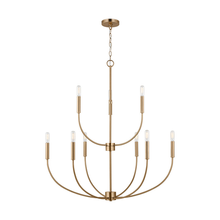 Visual Comfort Studio Canada - 3167109-848 - Nine Light Chandelier - Greenwich - Satin Brass