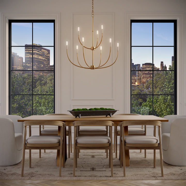 Visual Comfort Studio Canada - 3167109-848 - Nine Light Chandelier - Greenwich - Satin Brass