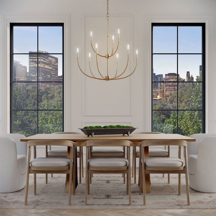 Visual Comfort Studio Canada - 3167109-848 - Nine Light Chandelier - Greenwich - Satin Brass