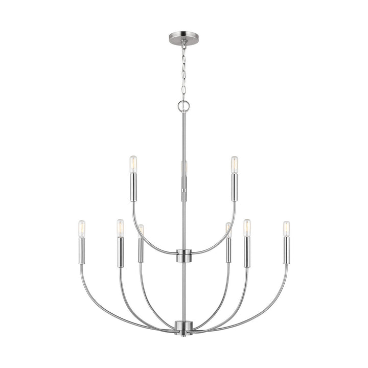 Visual Comfort Studio Canada - 3167109-962 - Nine Light Chandelier - Greenwich - Brushed Nickel