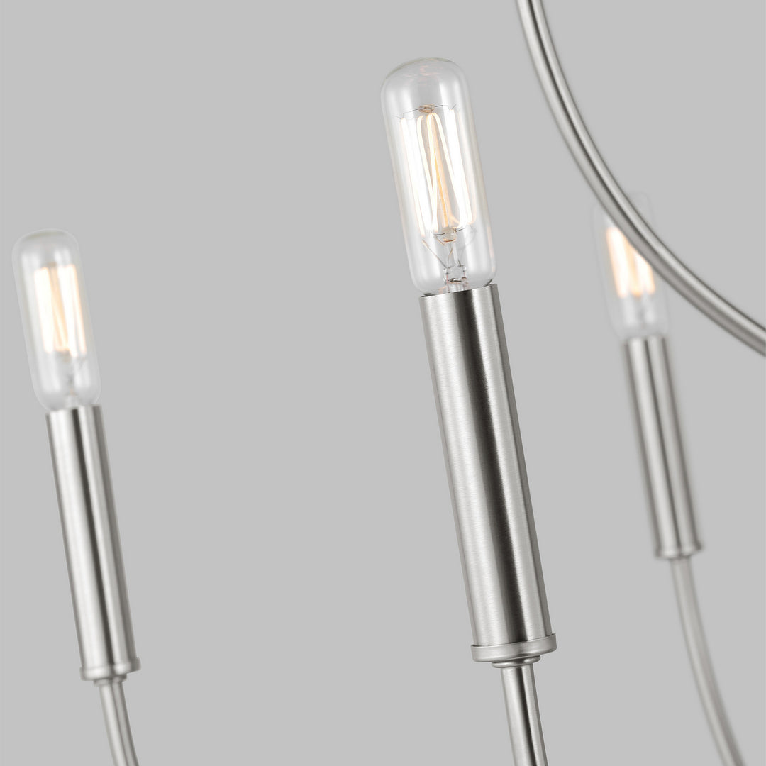 Visual Comfort Studio Canada - 3167109-962 - Nine Light Chandelier - Greenwich - Brushed Nickel