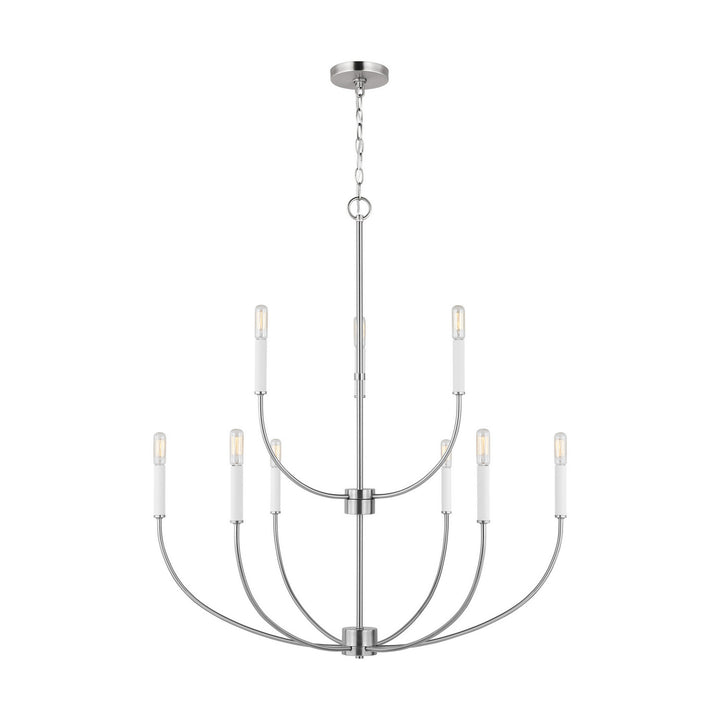Visual Comfort Studio Canada - 3167109-962 - Nine Light Chandelier - Greenwich - Brushed Nickel