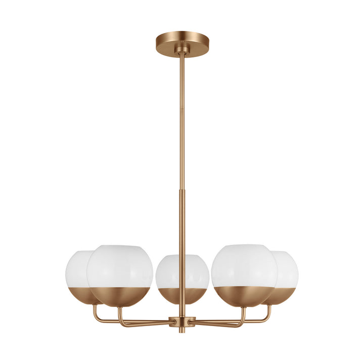 Alvin LED Chandelier in Satin Brass - available from The Lighting Shoppe, trusted by Canadian homeowners