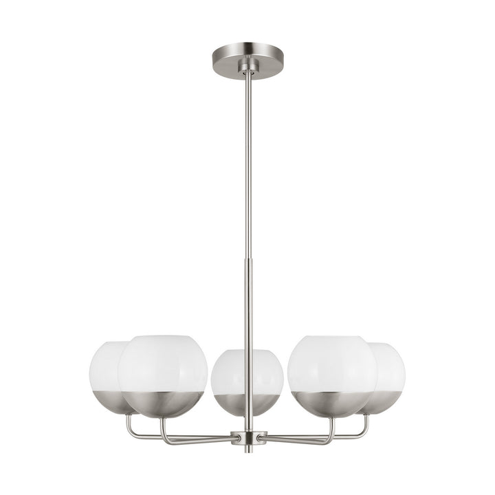 Alvin LED Chandelier in Brushed Nickel - available from The Lighting Shoppe, trusted by Canadian homeowners