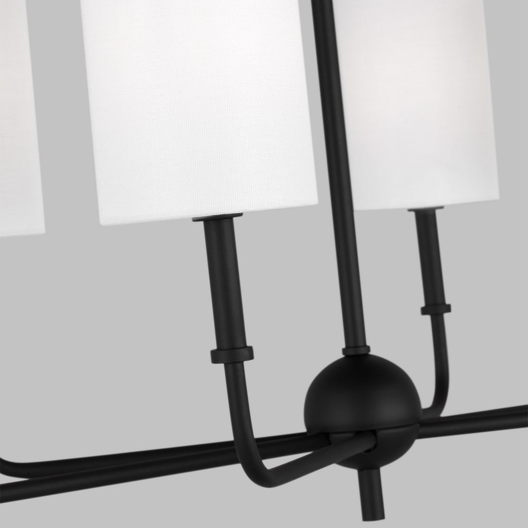 Visual Comfort Studio Canada - 3609306-112 - Six Light Chandelier - Foxdale - Midnight Black