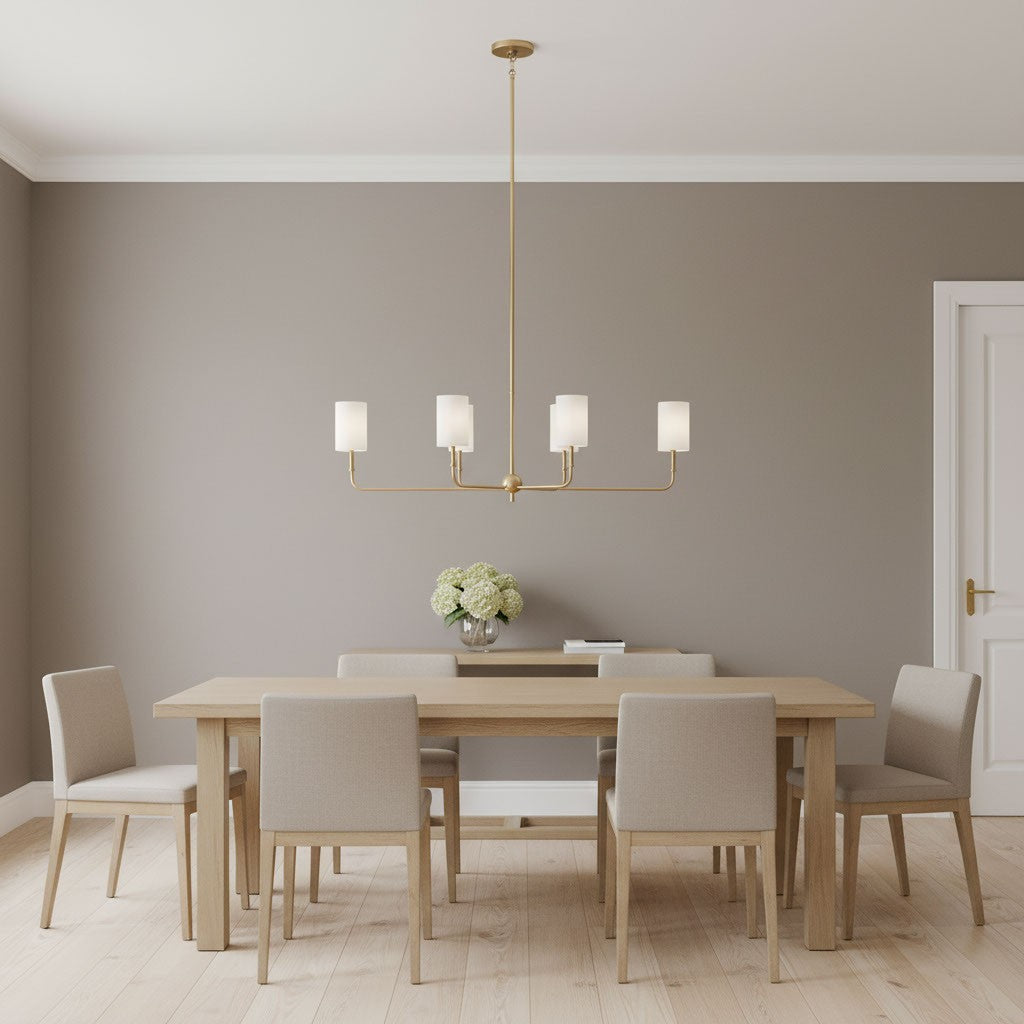 Visual Comfort Studio Canada - 3609306-848 - Six Light Chandelier - Foxdale - Satin Brass