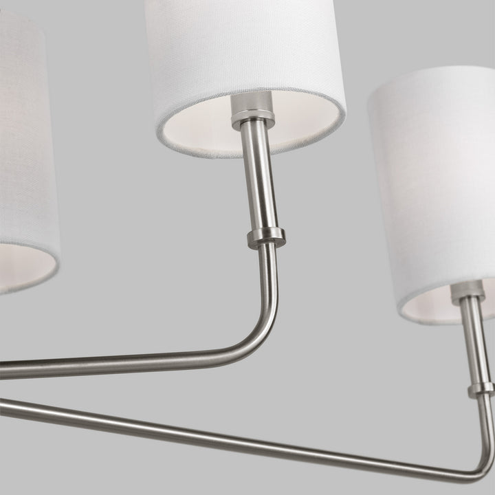Visual Comfort Studio Canada - 3609306-962 - Six Light Chandelier - Foxdale - Brushed Nickel