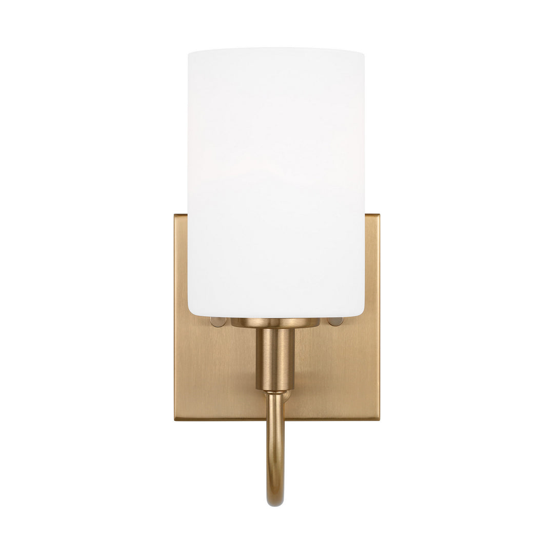 Oak Moore LED Bath Wall Sconce in Satin Brass - available from The Lighting Shoppe, trusted by Canadian homeowners