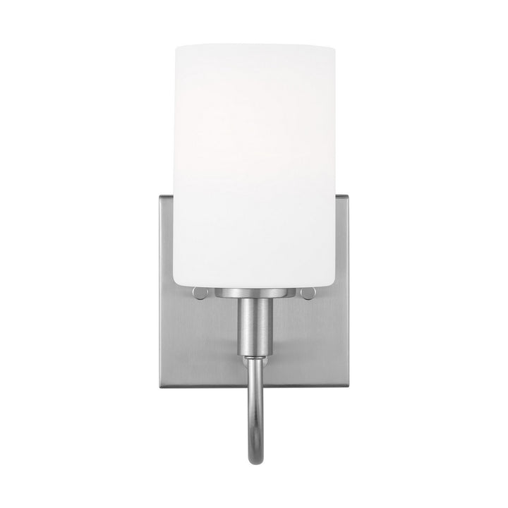 Oak Moore LED Bath Wall Sconce in Brushed Nickel - available from The Lighting Shoppe, trusted by Canadian homeowners