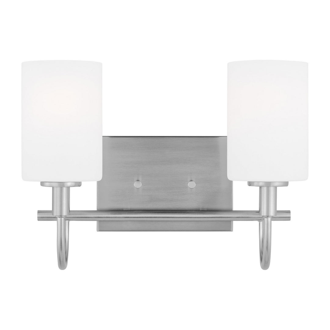 Visual Comfort Studio Canada - 4457102-962 - Two Light Bath Vanity - Oak Moore - Brushed Nickel