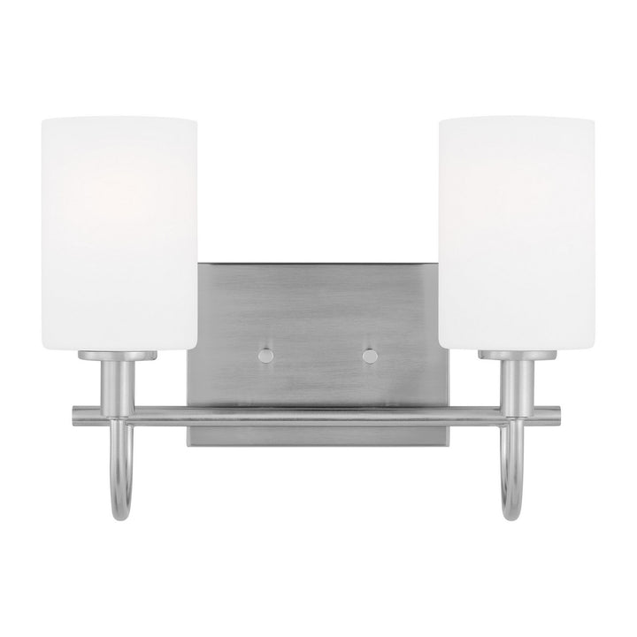 Visual Comfort Studio Canada - 4457102-962 - Two Light Bath Vanity - Oak Moore - Brushed Nickel