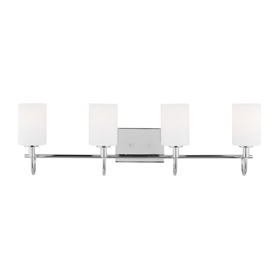 Oak Moore Four Light Bath Vanity in Chrome - available from The Lighting Shoppe, trusted by Canadian homeowners