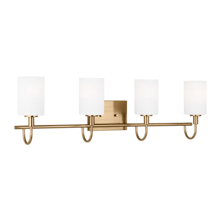 Visual Comfort Studio Canada - 4457104-848 - Four Light Bath Vanity - Oak Moore - Satin Brass
