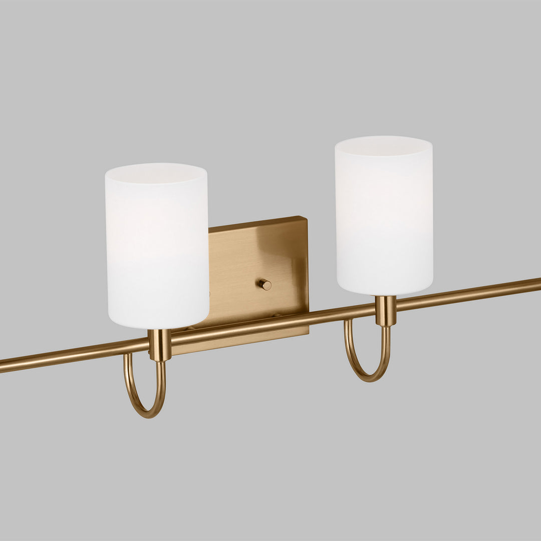 Visual Comfort Studio Canada - 4457104-848 - Four Light Bath Vanity - Oak Moore - Satin Brass