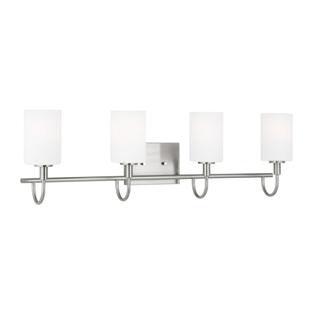 Visual Comfort Studio Canada - 4457104-962 - Four Light Bath Vanity - Oak Moore - Brushed Nickel