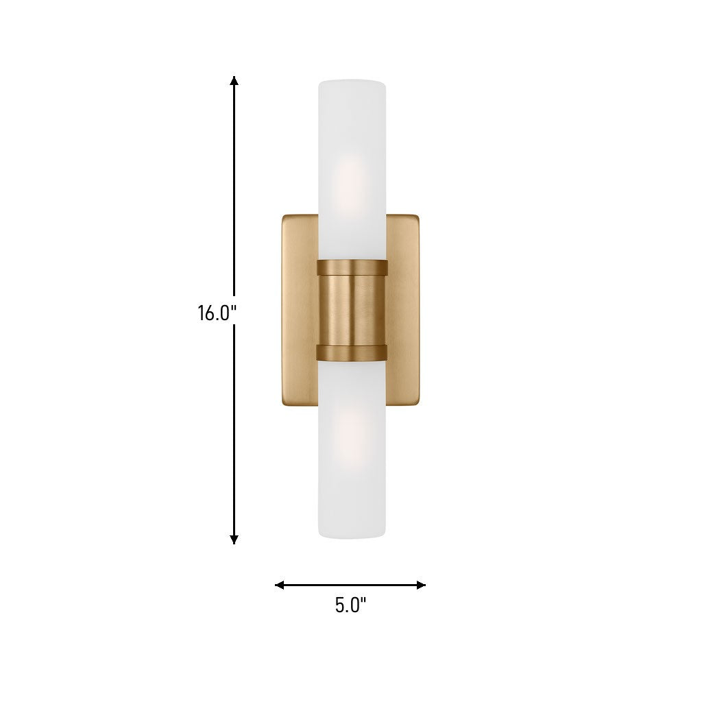 Visual Comfort Studio Canada - 4465002-848 - Two Light Bath Vanity - Keaton - Satin Brass