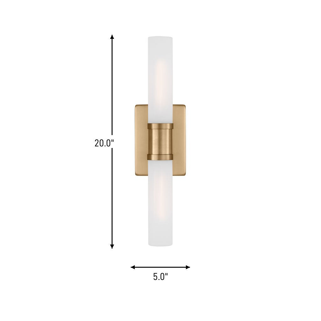 Visual Comfort Studio Canada - 4565002-848 - Two Light Bath Vanity - Keaton - Satin Brass