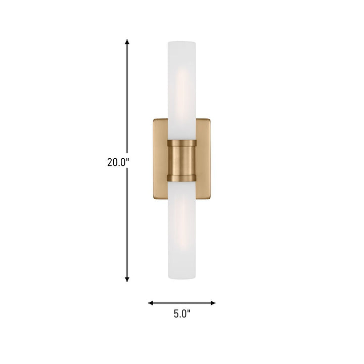 Visual Comfort Studio Canada - 4565002-848 - Two Light Bath Vanity - Keaton - Satin Brass
