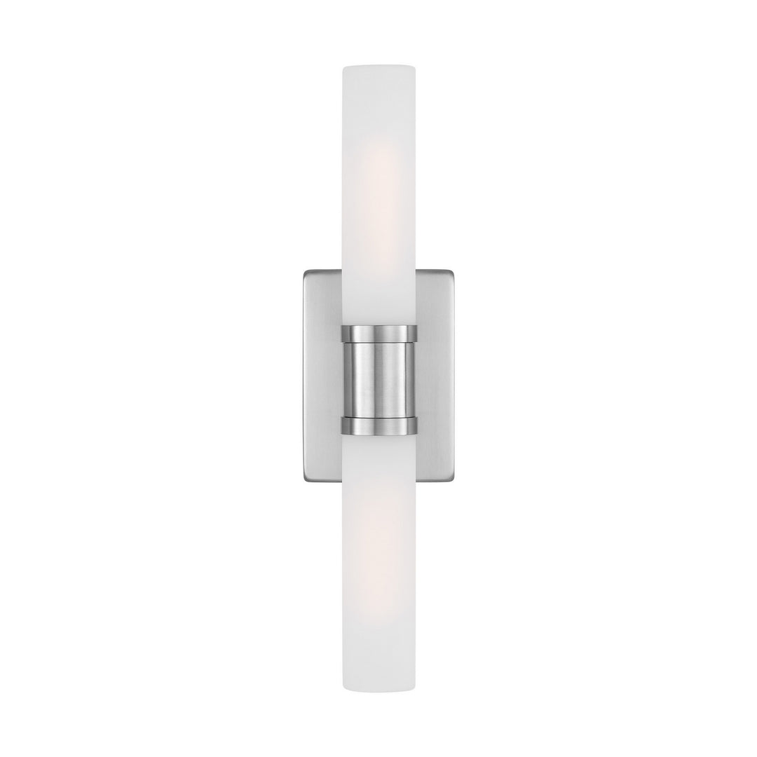 Keaton Two Light Bath Vanity in Brushed Nickel - available from The Lighting Shoppe, trusted by Canadian homeowners