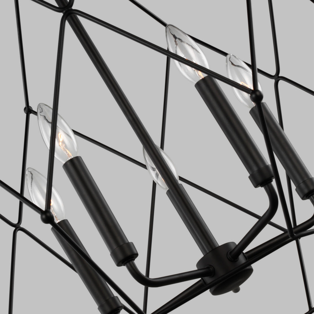 Visual Comfort Studio Canada - 5334105-112 - Five Light Pendant - Zarra - Midnight Black
