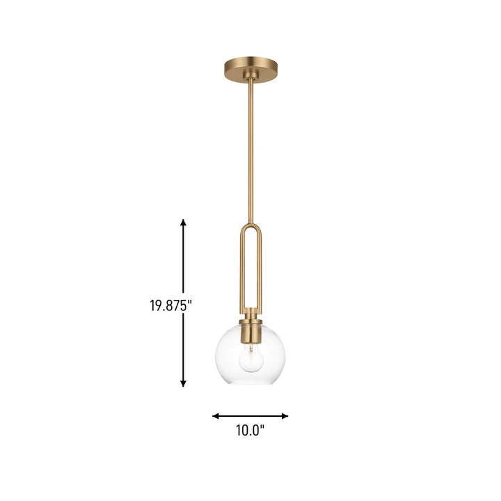Visual Comfort Studio Canada - 6155701-848 - One Light Pendant - Codyn - Satin Brass