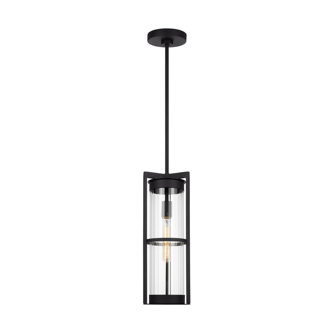 Alcona One Light Outdoor Pendant in Black - available from The Lighting Shoppe, trusted by Canadian homeowners