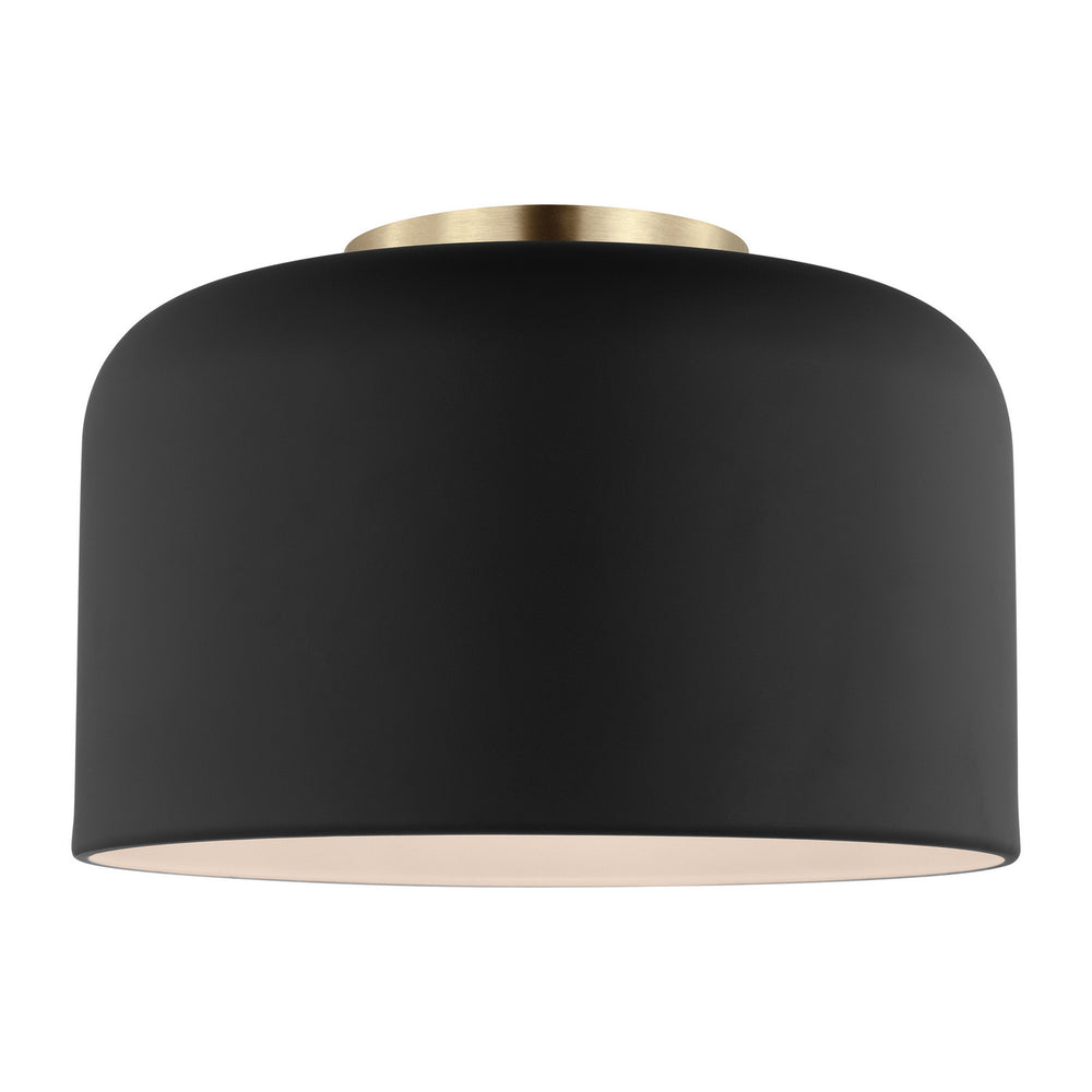 Visual Comfort Studio Canada - 7505401-112 - One Light Flush Mount - Malone - Midnight Black