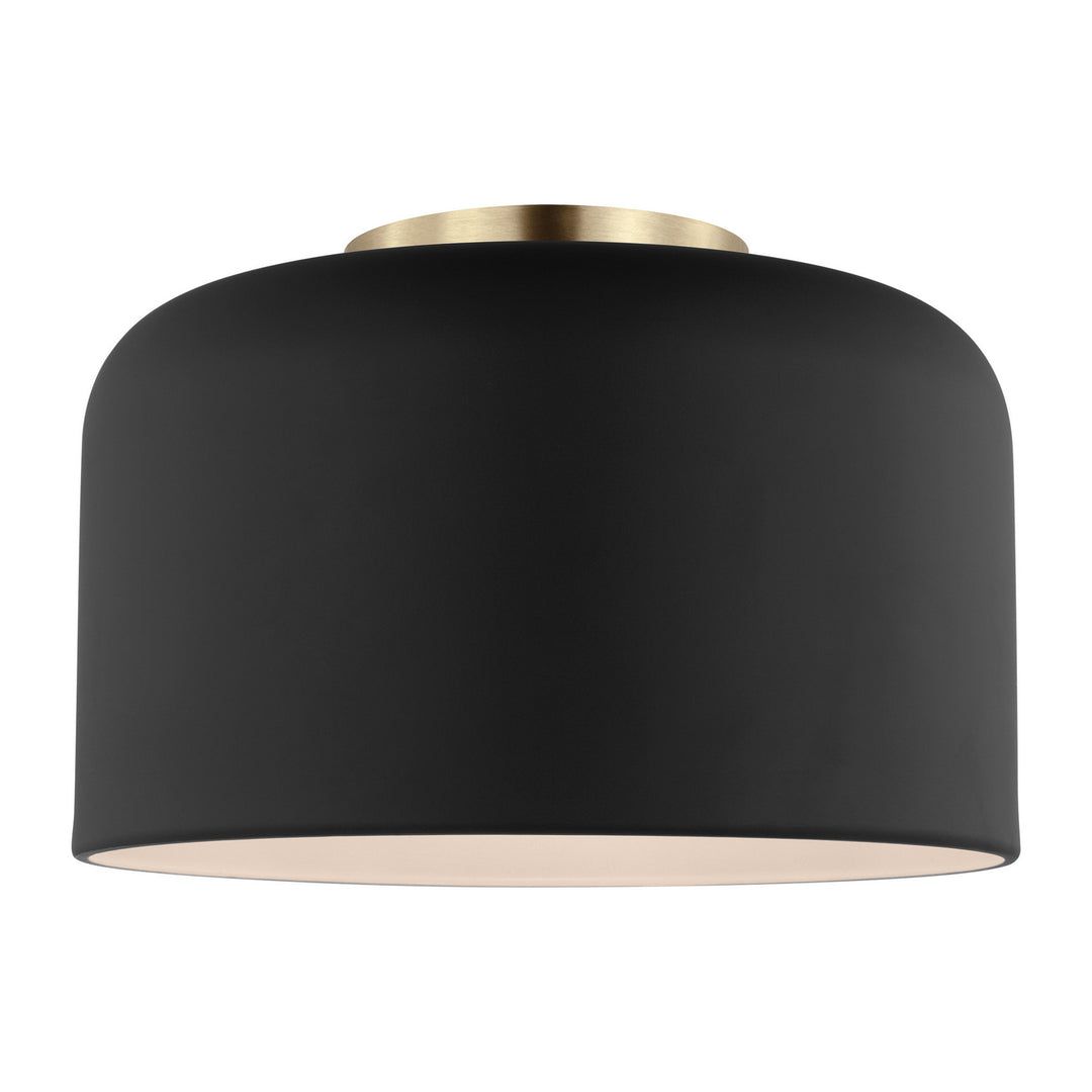 Visual Comfort Studio Canada - 7505401-112 - One Light Flush Mount - Malone - Midnight Black