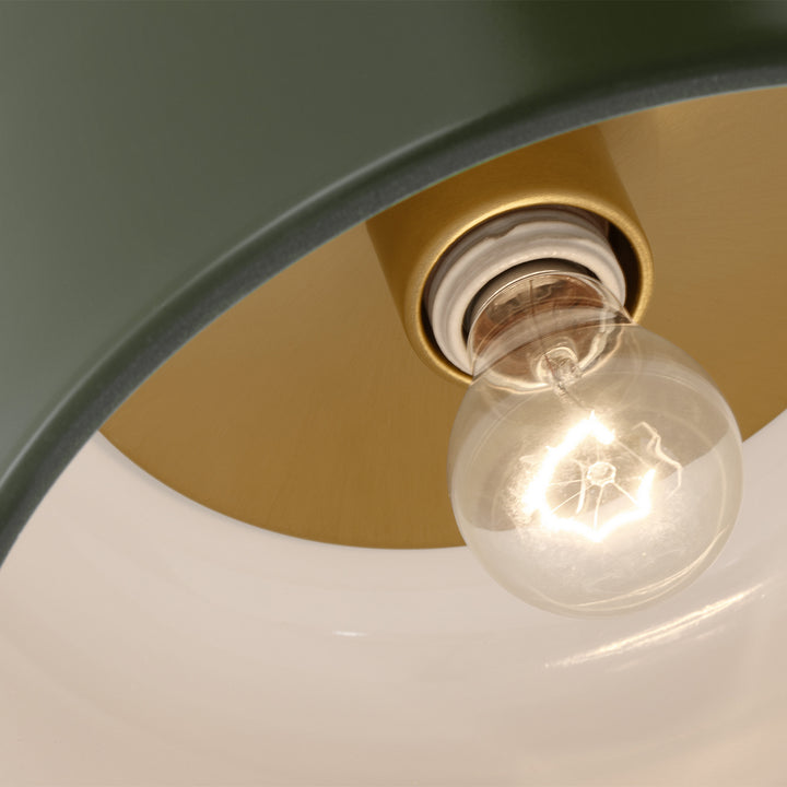 Visual Comfort Studio Canada - 7505401-145 - One Light Flush Mount - Malone - Olive
