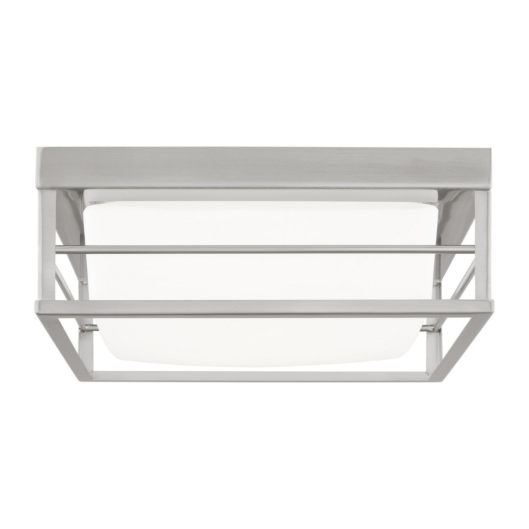 Dearborn LED Flush Mount in Brushed Nickel - available from The Lighting Shoppe, trusted by Canadian homeowners