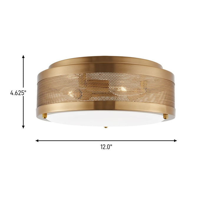 Visual Comfort Studio Canada - 7532003-848 - Three Light Flush Mount - Vander - Satin Brass