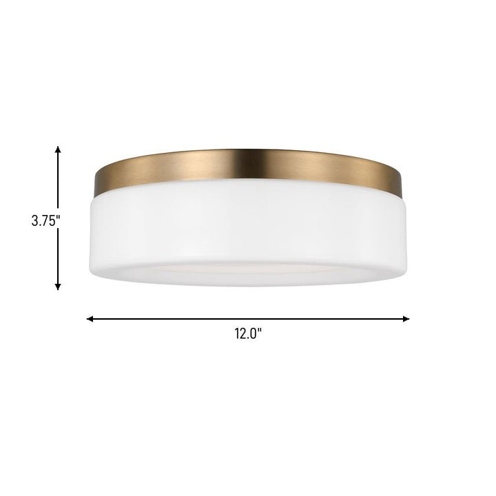 Generation Lighting Canada - 7569093S-848 - LED Flush Mount - Rhett - Satin Brass