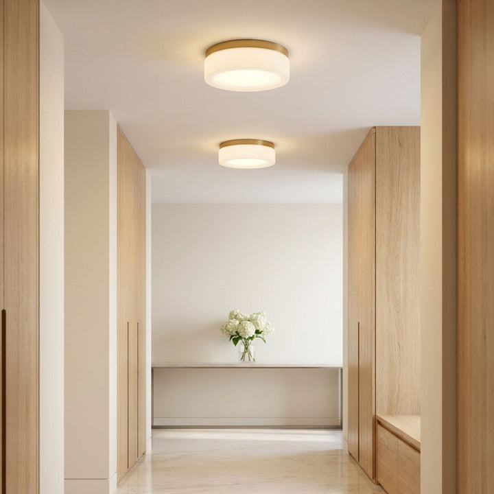 Generation Lighting Canada - 7569093S-848 - LED Flush Mount - Rhett - Satin Brass