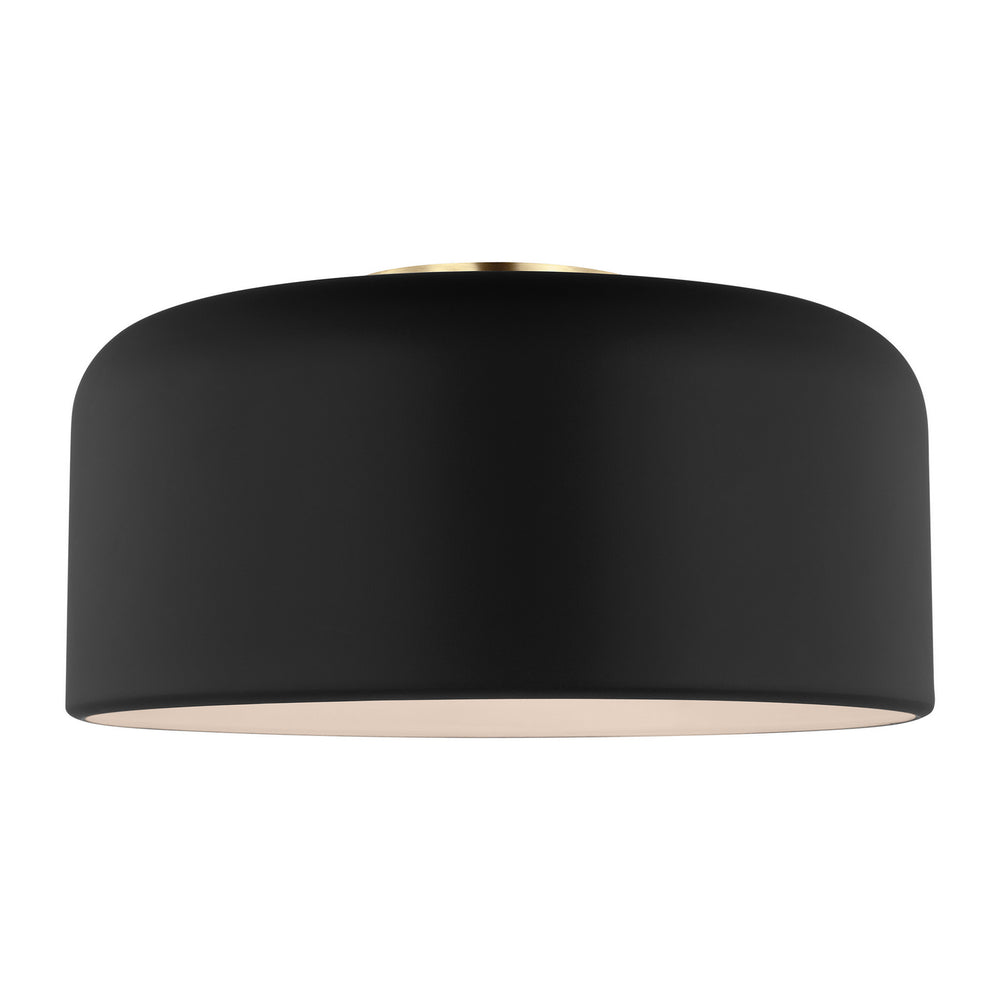 Visual Comfort Studio Canada - 7605401-112 - One Light Flush Mount - Malone - Midnight Black