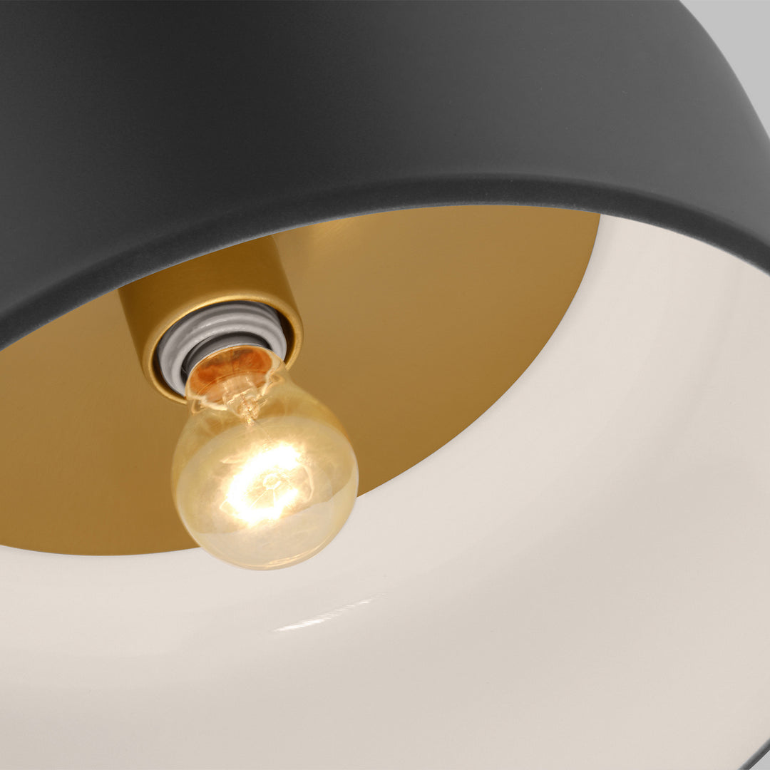 Visual Comfort Studio Canada - 7605401-112 - One Light Flush Mount - Malone - Midnight Black